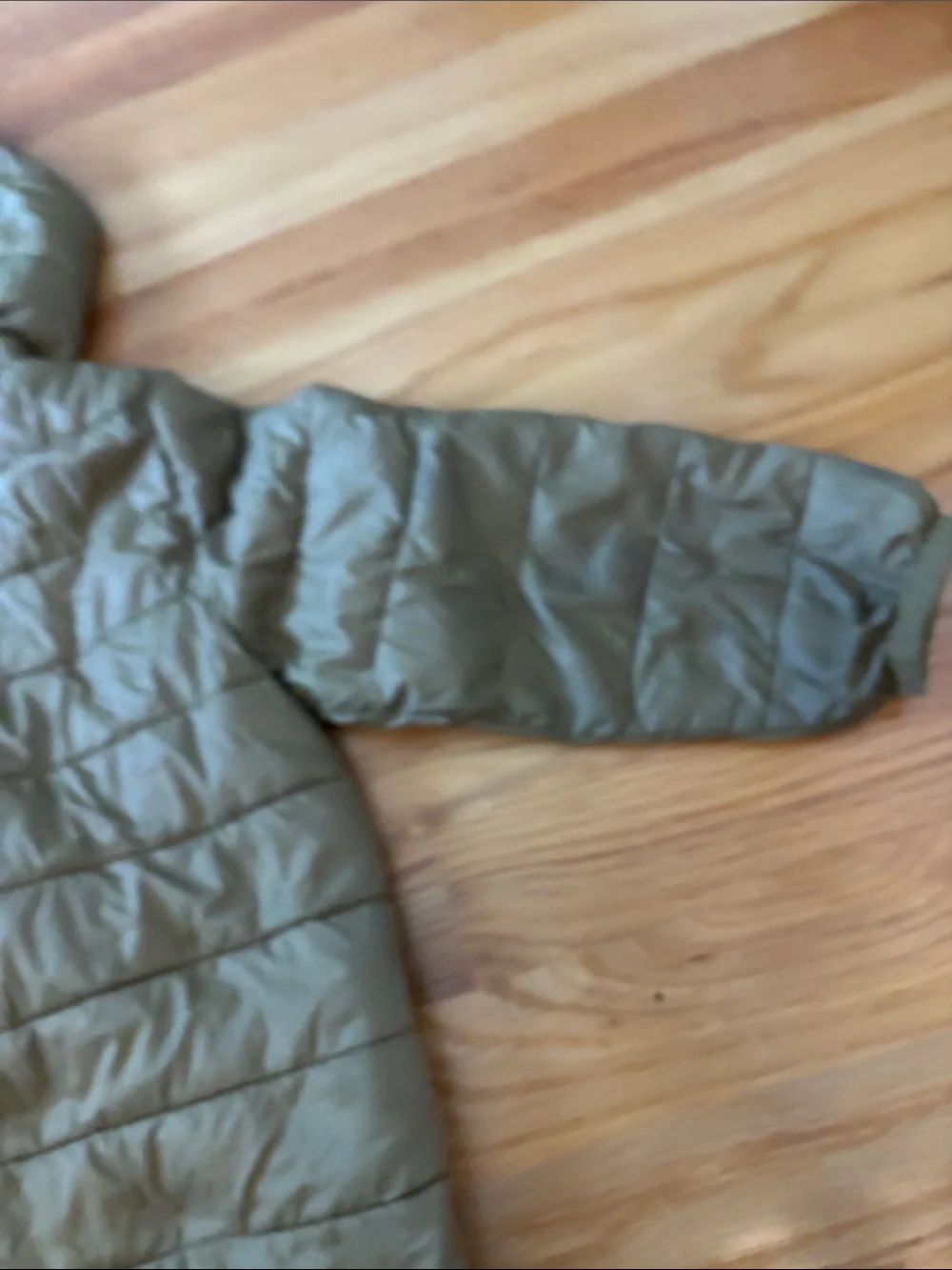 GAP Kids Olive Hooded Lightweight Puffer Jacket